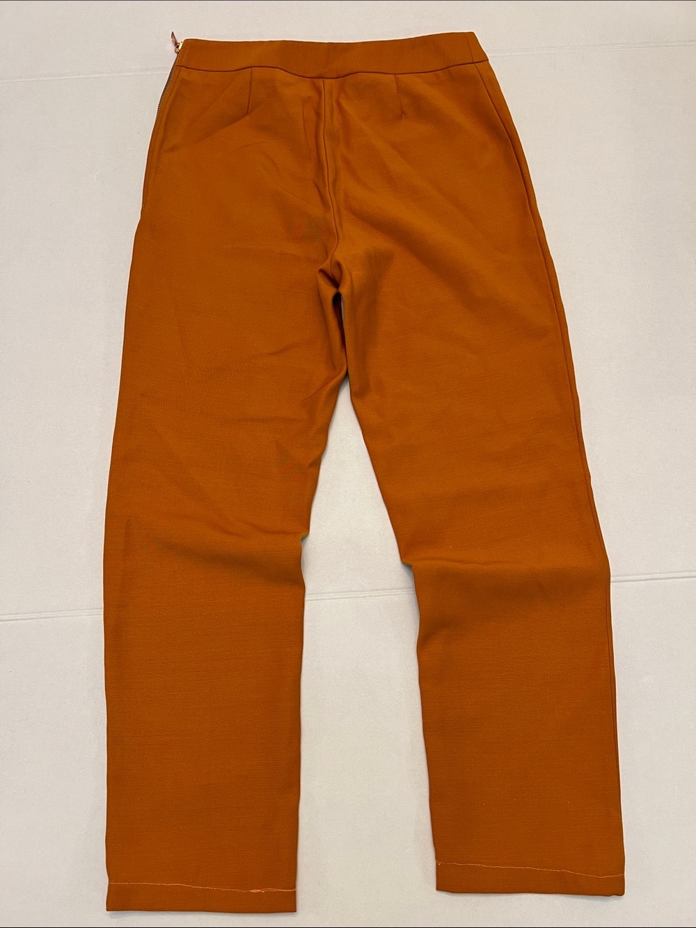 MOSCHINO CHEAP AND CHIC BURNT ORANGE BROWN PULL ON VIRGIN WOOL PANT SIZE 4 - Picture 11 of 13